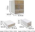 Desk Drawers Changeable Combination Plastic 4 Drawers Cube Storage Organizer for Office Supplies, Pens and Pencil, Comestic Stuff - Image 3